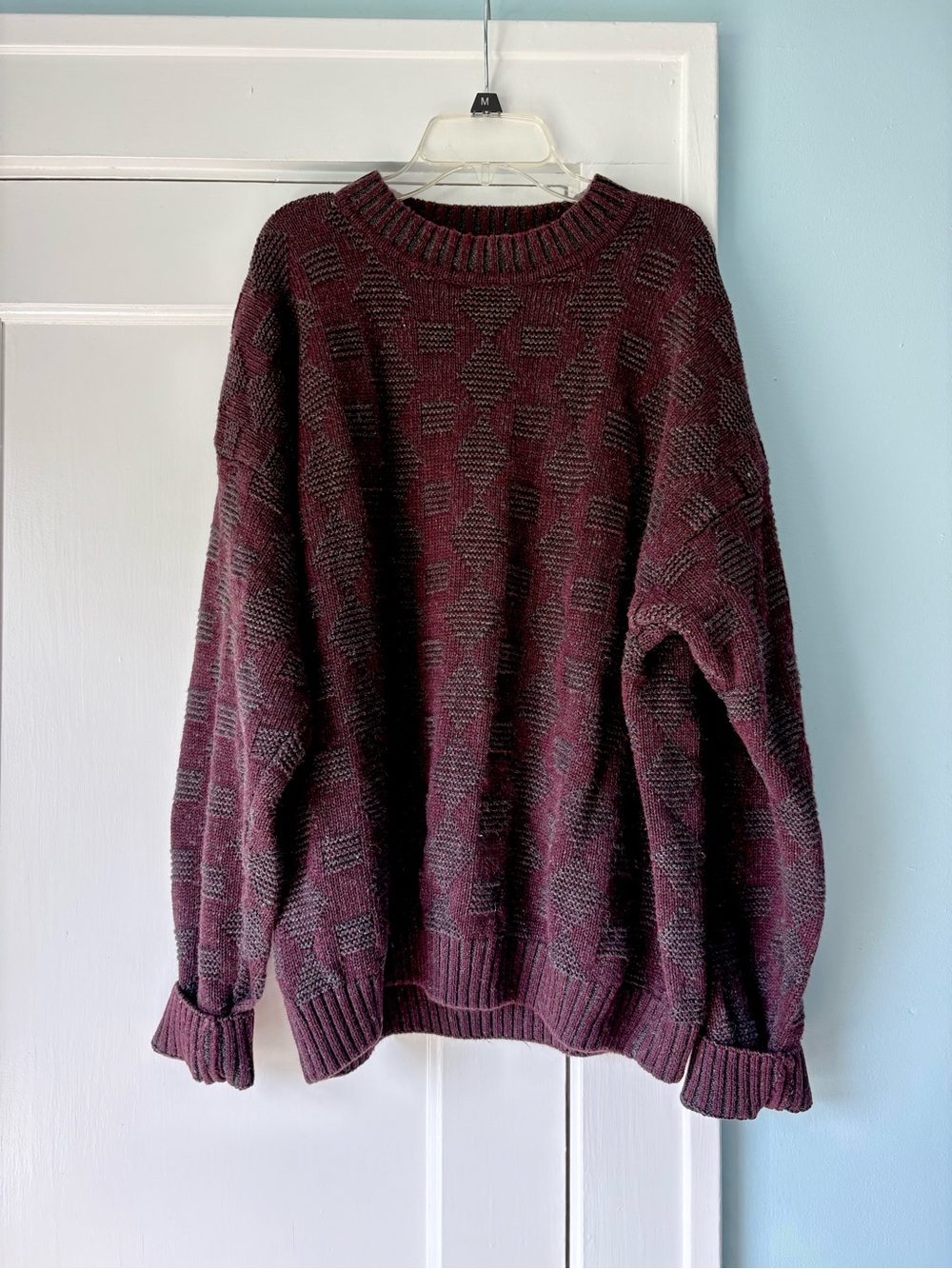 VTG 90s Studio Chunky Ramie Cotton Knit Eclectic Grandpa Academia Sweater